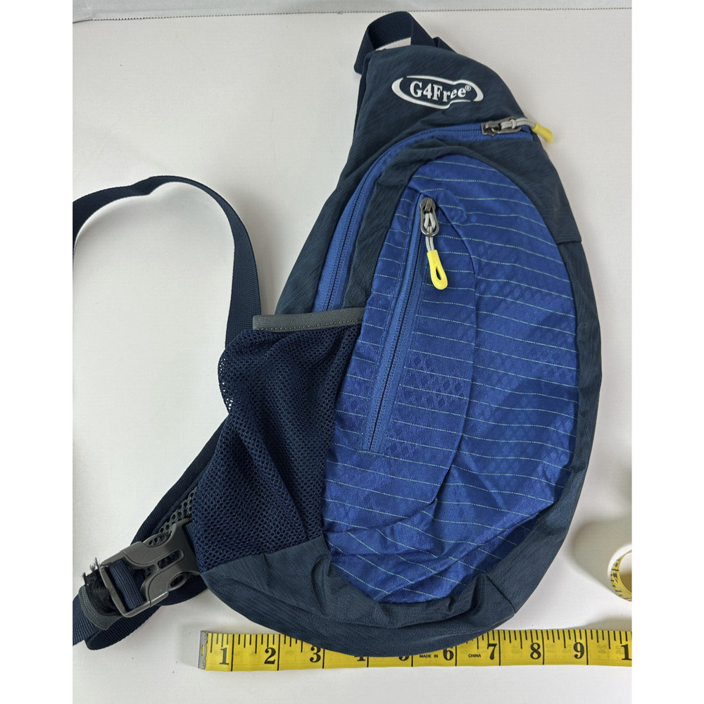 G4Free Sling Backpack Crossbody Schulter Ruckbag Shoulder Bag Blue Outdoor EUC - Picture 4 of 13